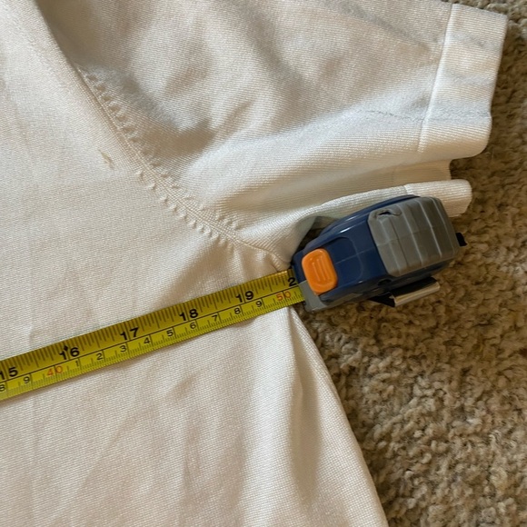 Sandro Men’s Short Sleeve Shirt in Cream Size M Button Down Knit Boxy Shirt - Picture 6 of 10